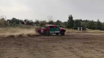 Sahibzada Sultan at 4th Thal Offroad Rally; Qualifying round